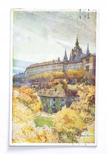 CZECHOSŁOWACJA, PRAGA, HRADCZANY - ZAMEK PRASKI / PUSZCZYKOWO 1928