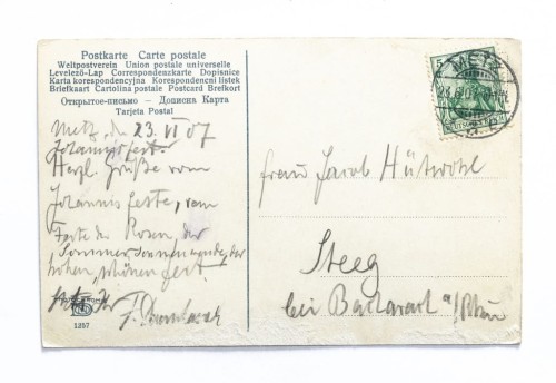 NIEMCY, METZ - CHATA NA WSI / STEEG, BACHARACH 1907