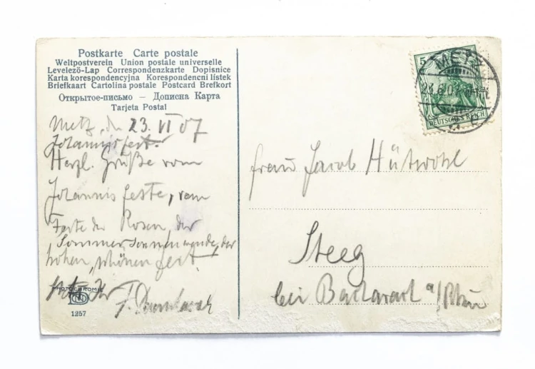 NIEMCY, METZ - CHATA NA WSI / STEEG, BACHARACH 1907