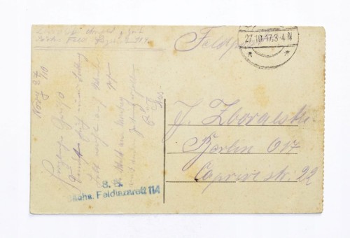 BELGIA, LIEGE - MOST PONT DE COMMERCE, FELDPOST, NORY / BERLIN 1917