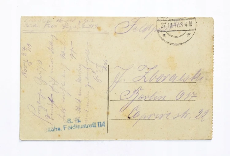 BELGIA, LIEGE - MOST PONT DE COMMERCE, FELDPOST, NORY / BERLIN 1917