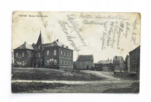BELGIA, PIETON - BUDYNEK URZĘDOWY, FELDPOST / POZNAŃ 1914