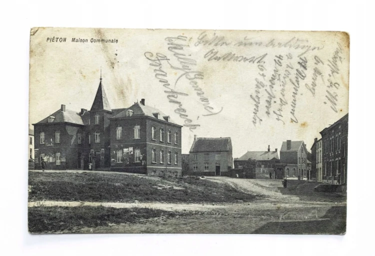 BELGIA, PIETON - BUDYNEK URZĘDOWY, FELDPOST / POZNAŃ 1914