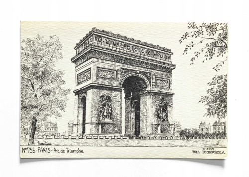 FRANCJA, PARYŻ - ŁUK TRIUMFALNY, YVES DUCOURTIOUX 1982