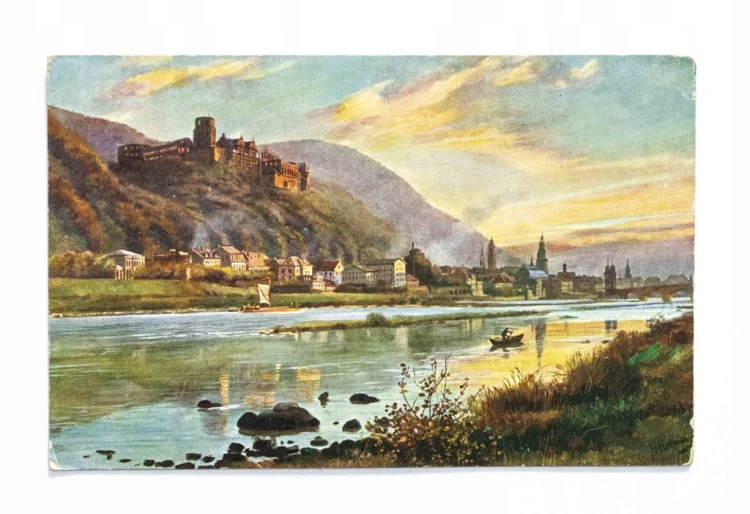 NIEMCY, HEIDELBERG - ZAMEK NAD RZEKĄ NECKAR / MIŃSK 1913