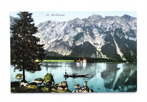 NIEMCY, KONIGSEE - KOŚCIÓŁ ŚW. BARTŁOMIEJA NAD JEZIOREM, POCZ. XX WIEKU