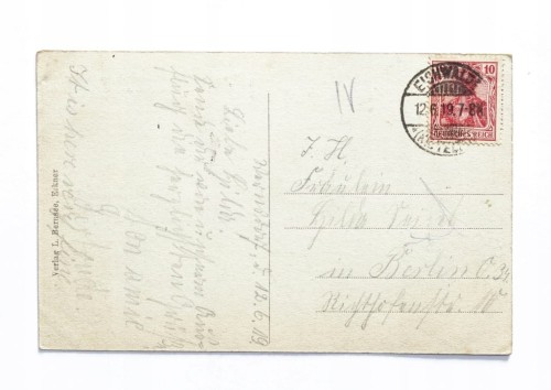 NIEMCY, BERLIN - ŁÓDKA NA JEZIORZE, SCHMOCKWITZ-WERDER, EICHWALDE 1919