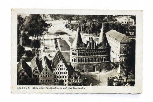 NIEMCY, LUBECK - BRAMA HOLSZTYŃSKA l. 20/30 XX WIEKU