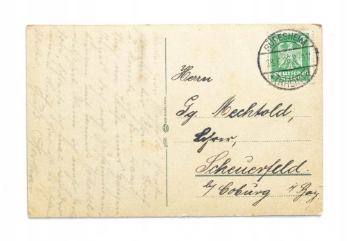 NIEMCY, BINGEN - RUINY ZAMKU EHRENFELS, RUDHEIM / SCHEUERFELD 1926