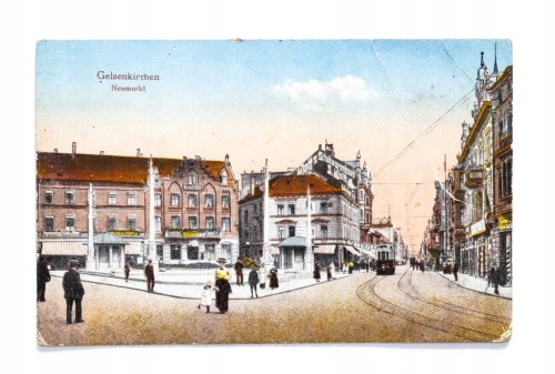 NIEMCY, GELSENKIRCHEN - PLAC NEUMARKT, FELDPOST / MIĘDZYCHÓD 1918
