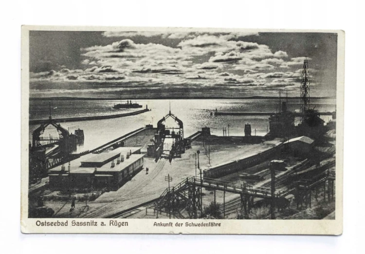 NIEMCY, SASSNITZ - PORT PROMOWY NA WYSPIE RUGIA, POCZ. XX WIEKU