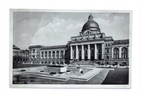 NIEMCY, MONACHIUM - BAWARSKIE MUZEUM WOJSKOWE l. 30/40 XX WIEKU