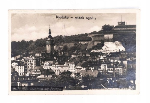 KŁODZKO - PANORAMA MIASTA II RP