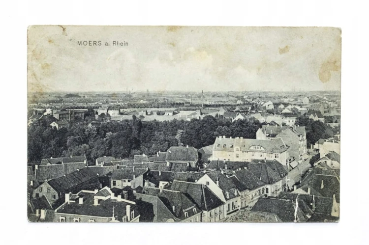 NIEMCY, MOERS NAD RENEM - PANORAMA MIASTA / POZNAŃ 1909