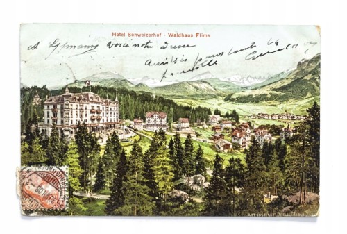 SZWAJCARIA, FLIMS - HOTEL SCHWEIZERHOF / COMB LA VILLE 1908