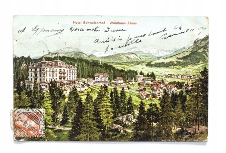 SZWAJCARIA, FLIMS - HOTEL SCHWEIZERHOF / COMB LA VILLE 1908