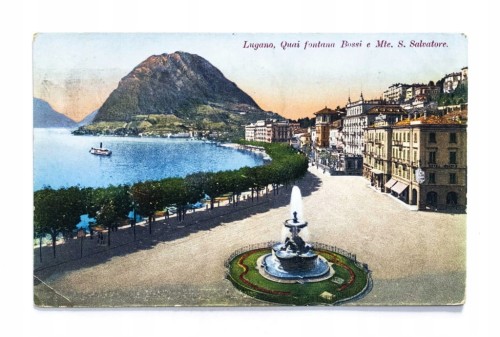 SZWAJCARIA, LUGANO - GÓRA SAN SALVATORE I FONTANNA BOSSI 1929