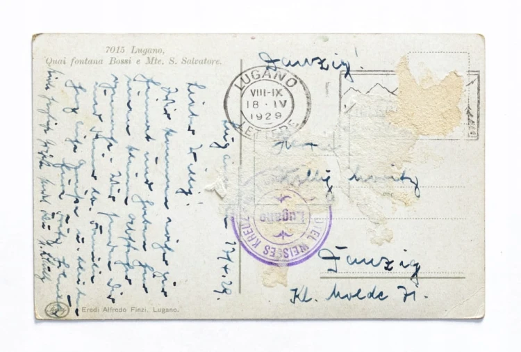 SZWAJCARIA, LUGANO - GÓRA SAN SALVATORE I FONTANNA BOSSI 1929