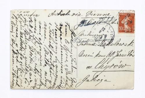 STARA POCZTÓWKA - BITWA POD WAGRAM, CHYRÓW 1913
