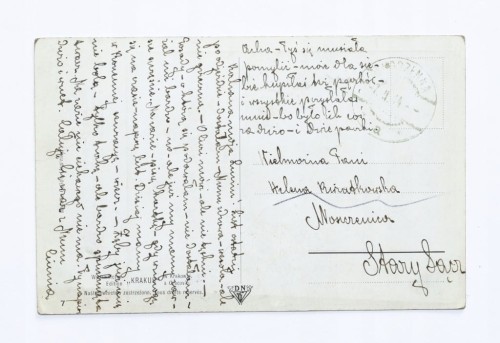 STARA POCZTÓWKA - ANHELLI SŁOWACKI, KORZENNA / MOSZCZEWICA, STARY SĄCZ 1914