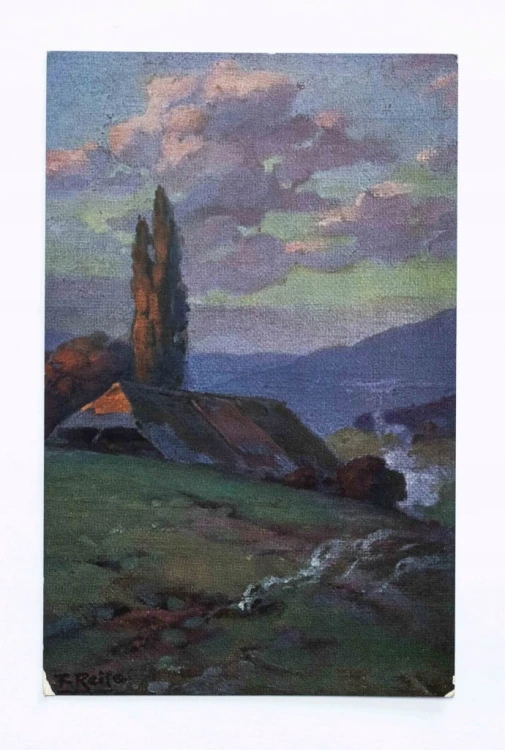 STARA POCZTÓWKA - CHATA NA WSI, BERLIN 1911