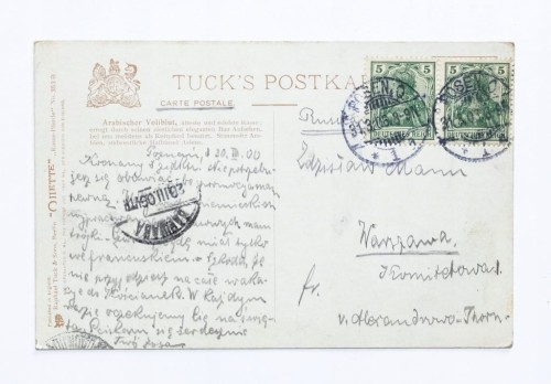 STARA POCZTÓWKA - KOŃ, POZNAŃ / WARSZAWA 1906