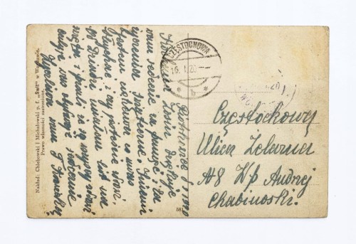 STARA POCZTÓWKA - KWITNĄCA GRUSZA RAPACKI, PIOTRKOWICE / CZĘSTOCHOWA 1920