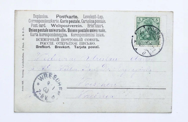 STARA POCZTÓWKA - KRAJOBRAZ GÓRSKI, POZNAŃ / WRZEŚNIA 1903