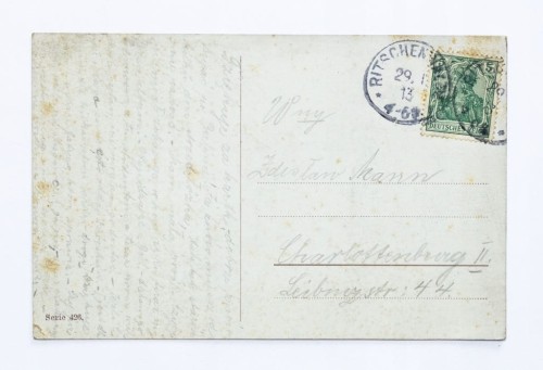 STARA POCZTÓWKA - KOSZ POMARAŃCZY, RYCZYWÓŁ / CHARLOTTENBURG, BERLIN 1913