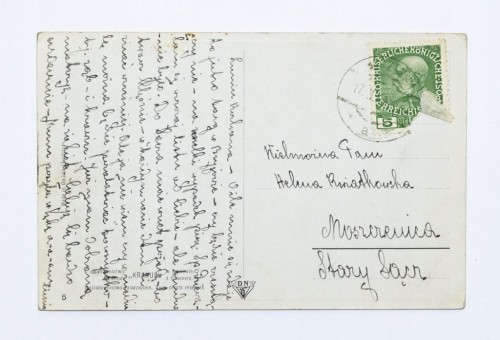 STARA POCZTÓWKA - ŚMIERĆ ELLENAI, KORZENNA / MOSZCZEWICA, STARY SĄCZ 1914