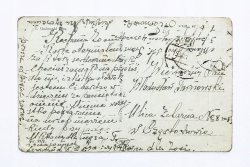 STARA POCZTÓWKA - ZYGMUNT KRASIŃSKI, LEWICZYN / CZĘSTOCHOWA l. 10 XX W.