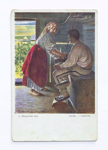 STARA POCZTÓWKA - UMIZGI L. STROJANOWSKI, GÓRALE, STRYJ / LWÓW 1914