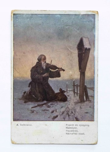 STARA POCZTÓWKA - SETKOWICZ, SOSNOWIEC / ŁOWICZ, 10 PUŁK PIECHOTY 1919