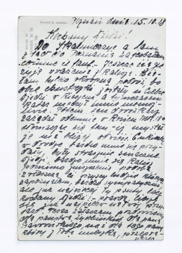 STARA POCZTÓWKA - RODZICE Z MAŁYM DZIECKIEM, POZNAŃ 1918