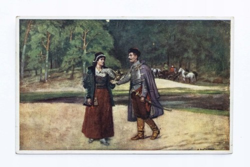 STARA POCZTÓWKA - OGNIEM I MIECZEM, TARNOPOL / STRYJ 1926