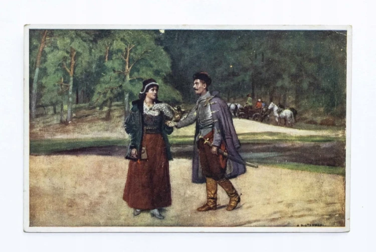 STARA POCZTÓWKA - OGNIEM I MIECZEM, TARNOPOL / STRYJ 1926
