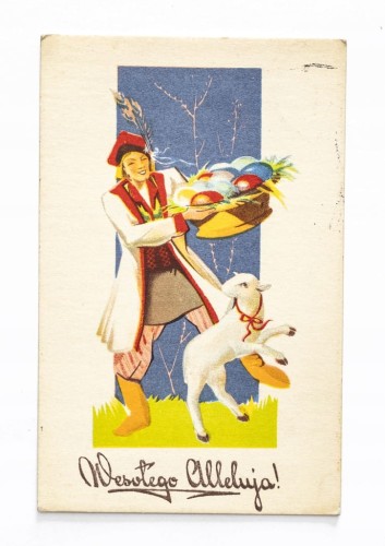 STARA POCZTÓWKA WIELKANOCNA - POZNAŃ 1938