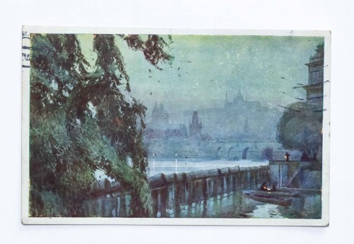 STARA POCZTÓWKA - ZAMEK HRADCZANY, CZECHOSŁOWACJA / PUSZCZYKOWO 1928