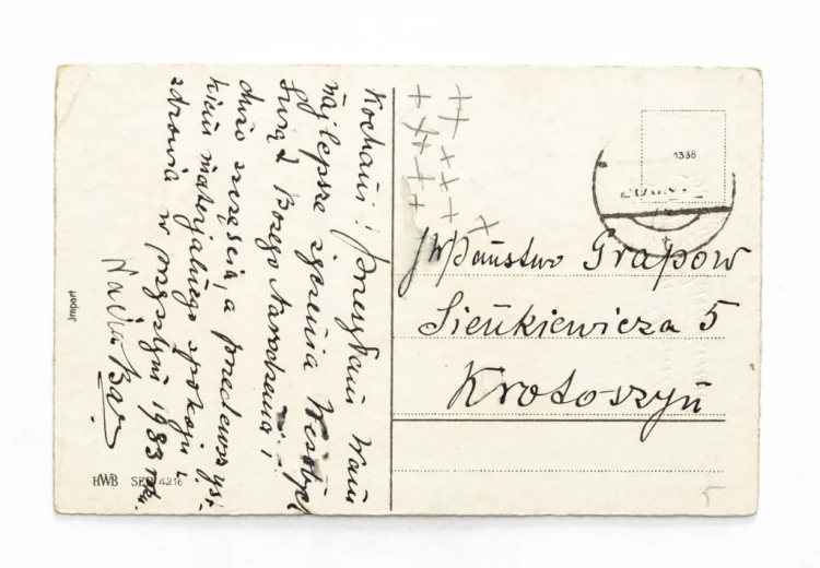 STARA POCZTÓWKA BOŻONARODZENIOWA - KROTOSZYN 1933