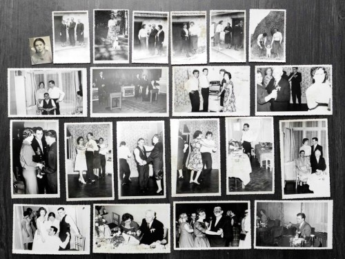 ZESTAW STARYCH FOTOGRAFII RODZINNYCH - ŚLUB, WESELE I INNE, POZNAŃ l. 50