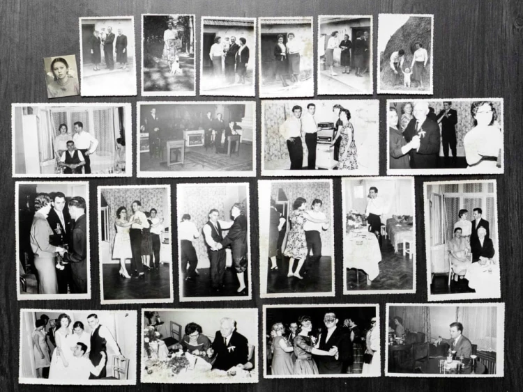 ZESTAW STARYCH FOTOGRAFII RODZINNYCH - ŚLUB, WESELE I INNE, POZNAŃ l. 50