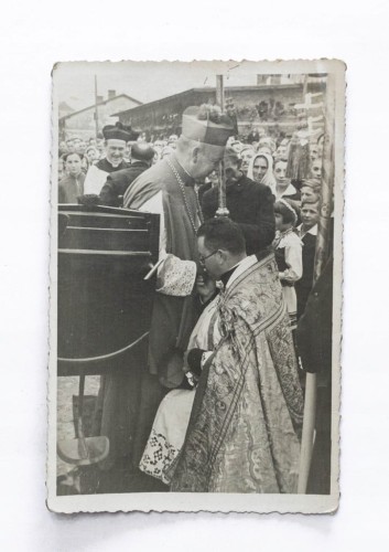 STARA FOTOGRAFIA - KAPŁANI, BISKUP, KSIĄDZ l. 30/40