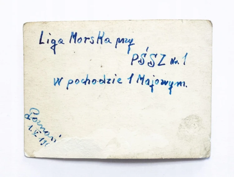 STARA FOTOGRAFIA - LIGA MORSKA, POCHÓD 1 MAJOWY, POZNAŃ l. 50/60
