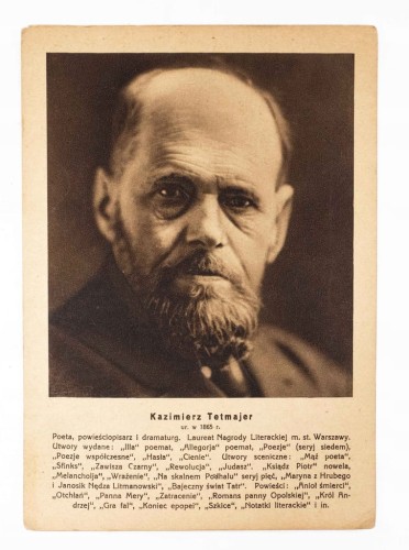 STARA POCZTÓWKA - KAZIMIERZ TETMAJER 1933