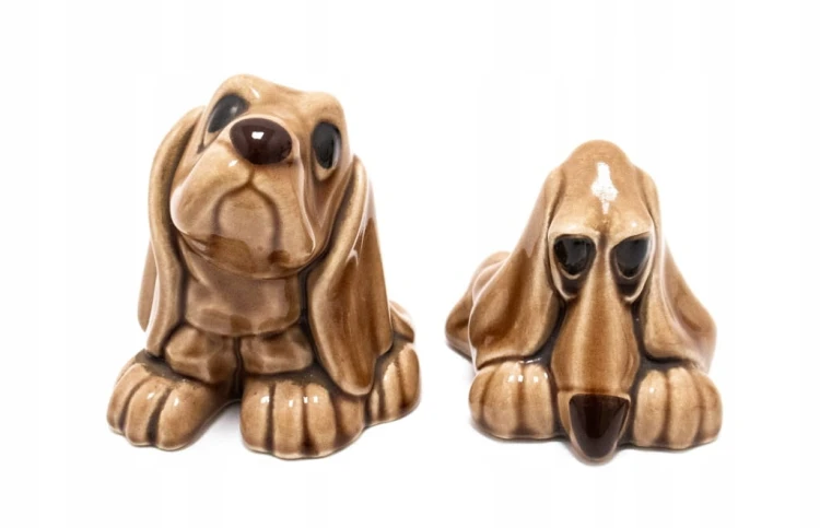 ZESTAW STARYCH FIGUREK CERAMICZNYCH PSY, KUKA POLAND WOJCIECH RYDZ