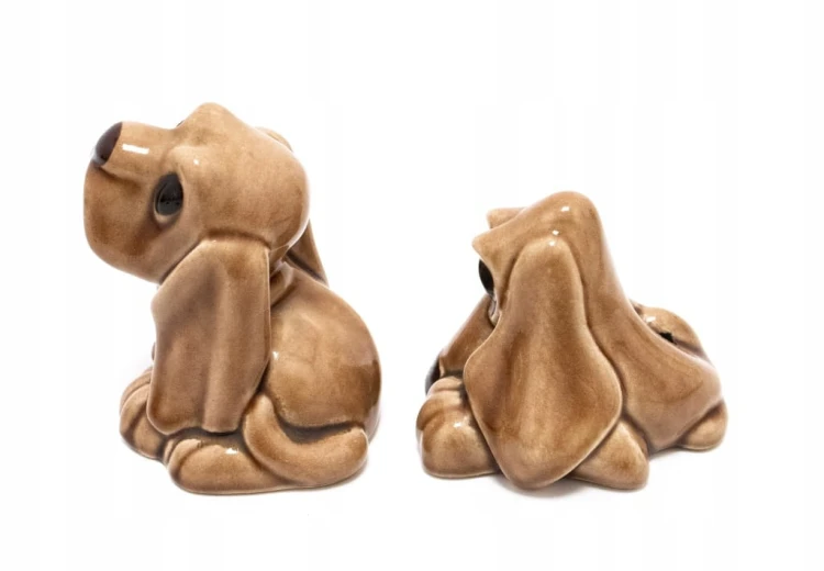 ZESTAW STARYCH FIGUREK CERAMICZNYCH PSY, KUKA POLAND WOJCIECH RYDZ