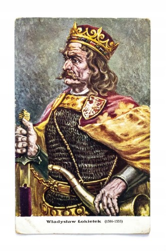 STARA POCZTÓWKA - WŁADYSŁAW ŁOKIETEK (T. KORPAL) II RP