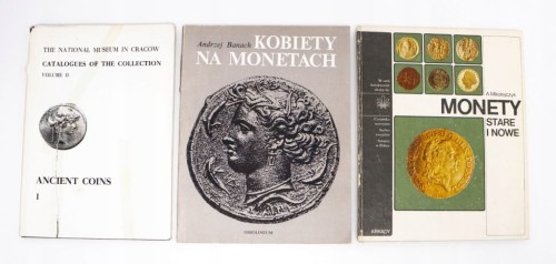 Zestaw 3 książek poświęconych numizmatyce