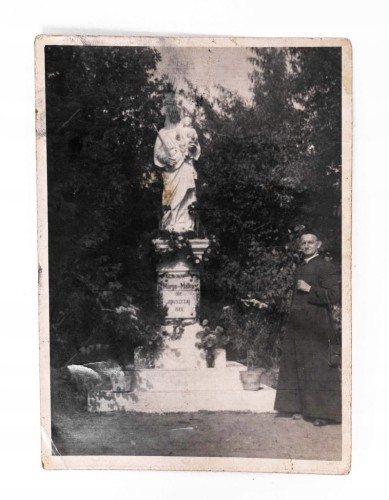 STARA FOTOGRAFIA - FIGURA MARYI, KS. HENRYK JÓZEF BRODALA, II RP