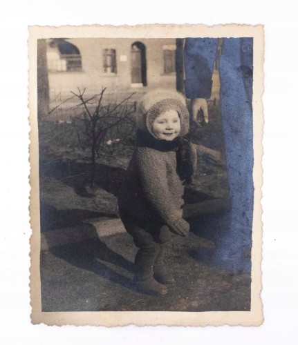 STARA FOTOGRAFIA - MAŁE DZIECKO, POZNAŃ 1939